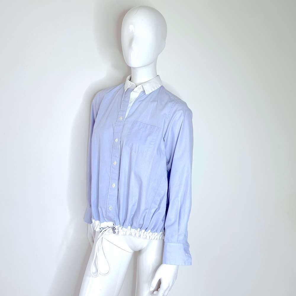 Sacai Luck Trapeze Blouse Toggle Detail - Picture 2 of 14